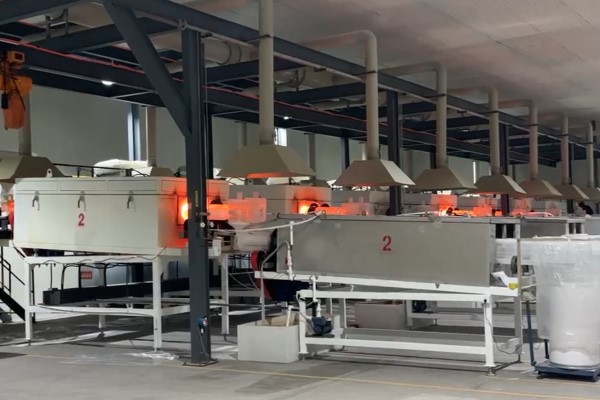 HPQ sand calcination production line